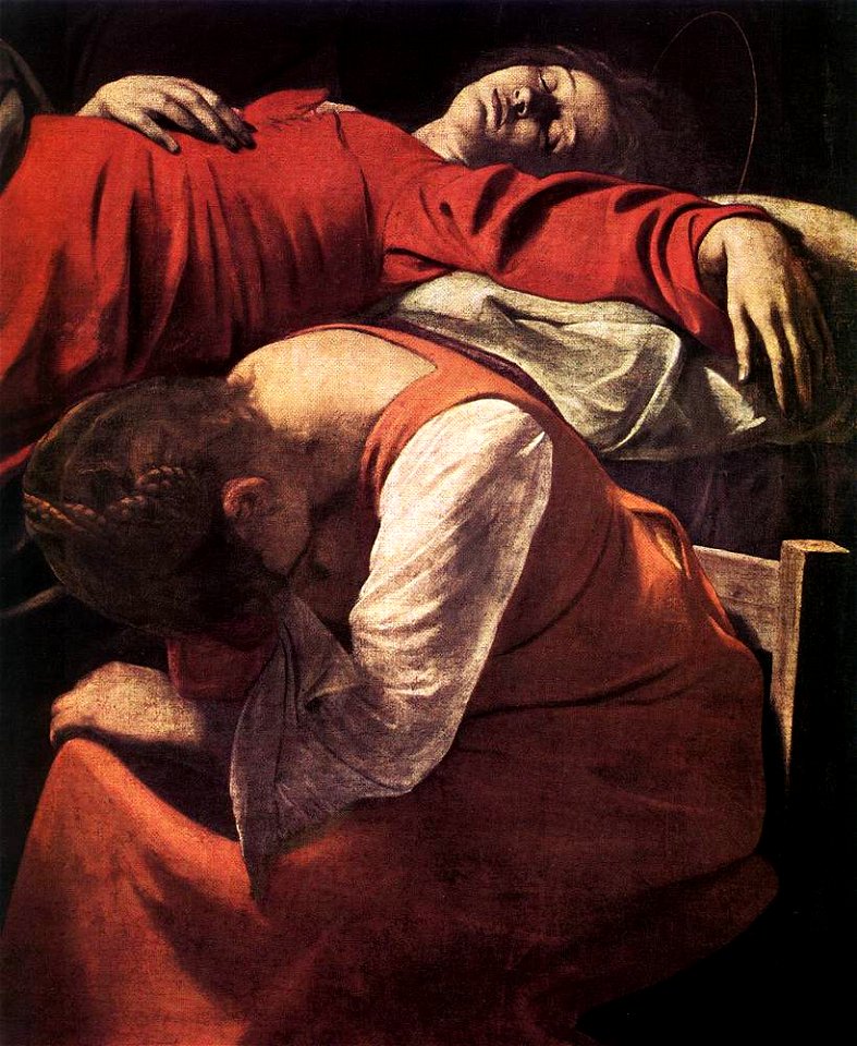 Michelangelo Merisi da Caravaggio - The Death of the Virgin (detail) - WGA04161