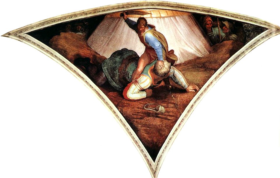 Michelangelo, David and Goliath 01