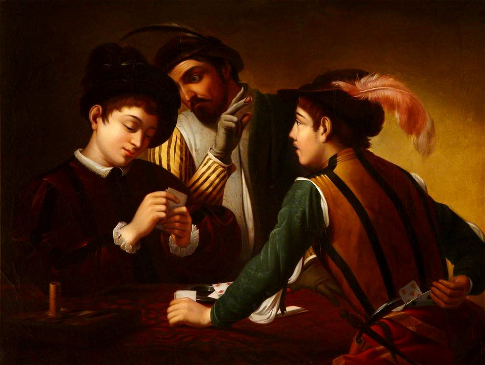 Michelangelo Merisi da Caravaggio (1571-1610) (after) - The Cardsharps - 564839 - National Trust