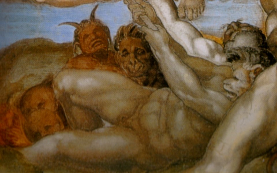 Michelangelo, giudizio universale, dettagli 44