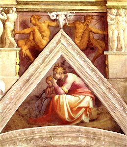 Michelangelo, antenati di cristo, 05