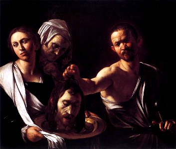 Michelangelo Merisi da Caravaggio - Salome with the Head of St John the Baptist - WGA04179. Free illustration for personal and commercial use.