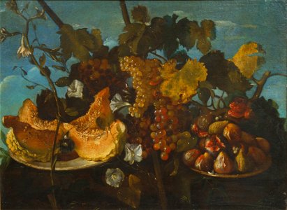 Michele Pace del Campidoglio - Still Life with Grapes, Figs and Marrow - Google Art Project