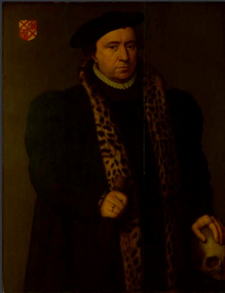 Michiel Coxie (I) - Portret van een man met een schedel - NG195 - National Gallery