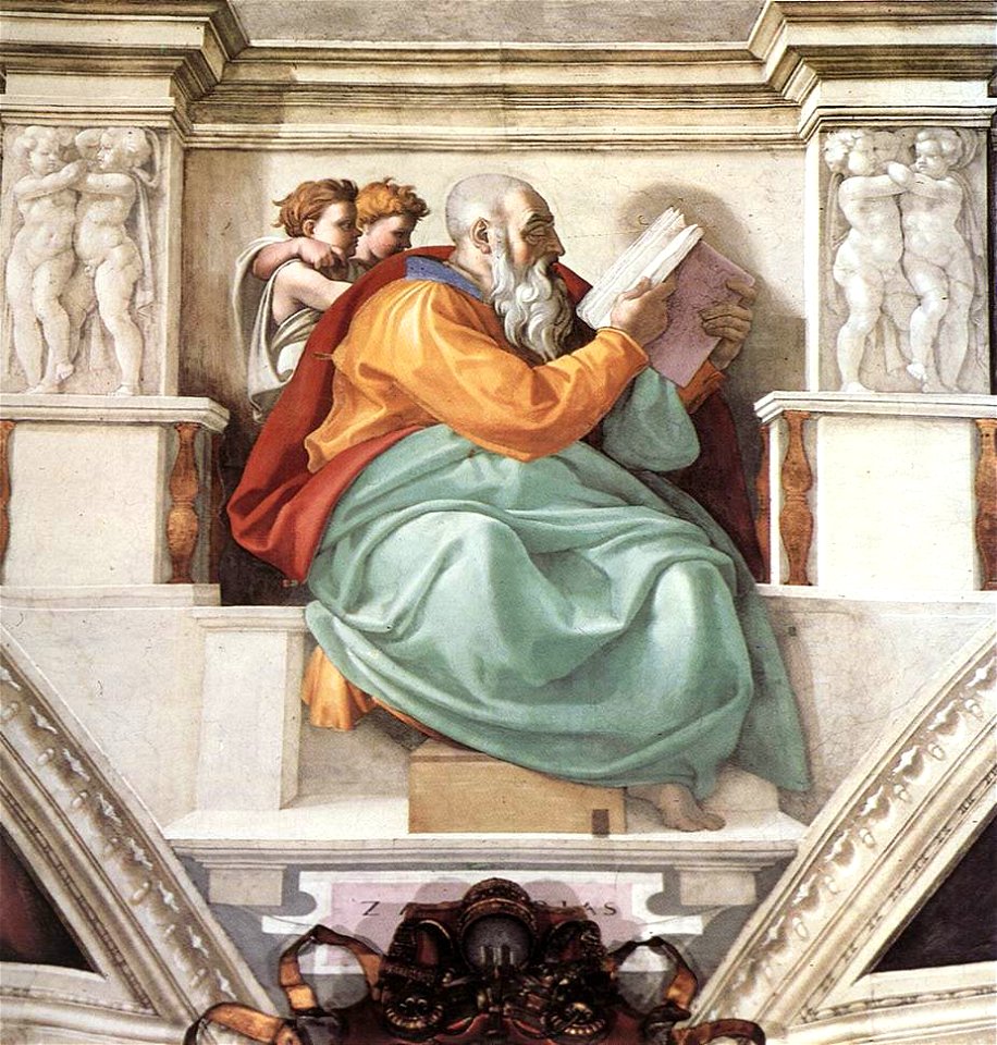 Michelangelo, profeti, Zechariah 01