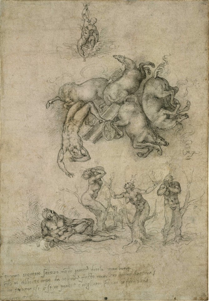 Michelangelo, caduta di fetonte