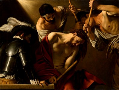 Michelangelo Merisi, called Caravaggio - The Crowning with Thorns - Google Art Project. Free illustration for personal and commercial use.
