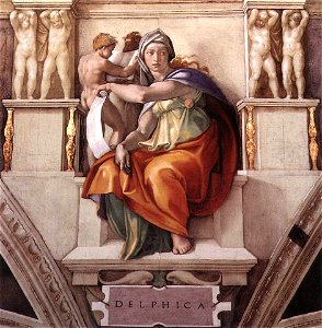 Michelangelo, sibille, delfica 01