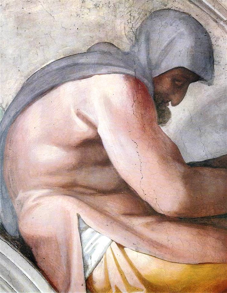 Michelangelo, lunetta, Hezekiah - Manasseh - Amon 04