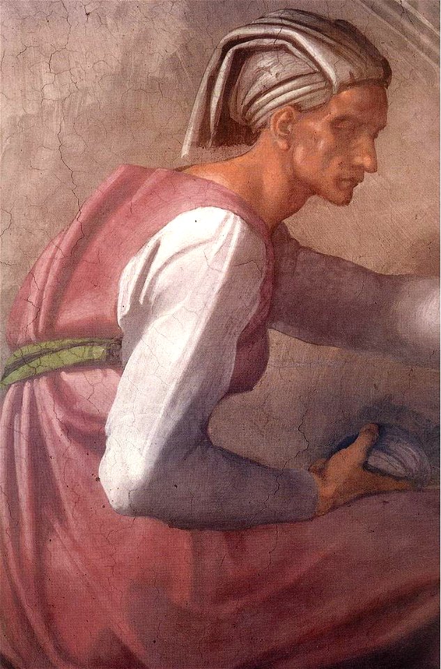 Michelangelo, lunetta, Jesse - David - Solomon 03