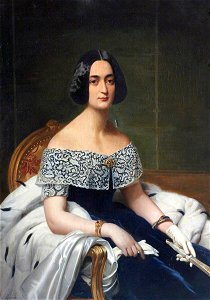 Michele Gordigiani (1830-1909) - Josephine Catherine Denise Carré (d.1907), Lady Reeve De la Pole - 262823 - National Trust