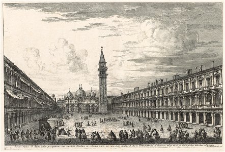 Michele Marieschi (Italian, 1710-1743) - Views of Venice, Piazzo S. Marco - 1978.136.9 - Cleveland Museum of Art