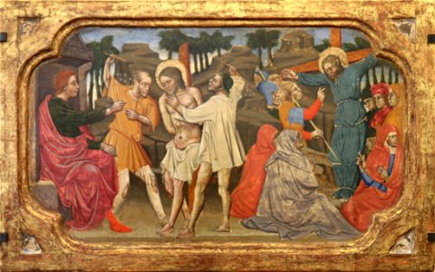 Michele di Matteo-La flagellation et crucifixion de saint André