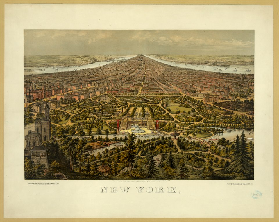New York, - print by G. Schlegel, 97 William St. N.Y. LCCN98508521