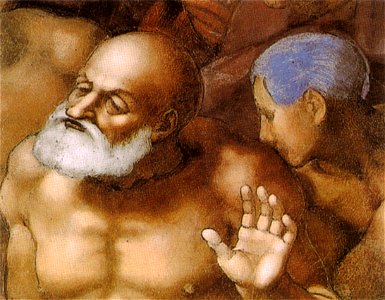 Michelangelo, giudizio universale, dettagli 01