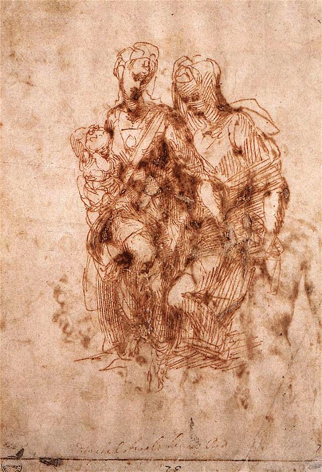 Michelangelo, St Anne with the Virgin and the Christ Child