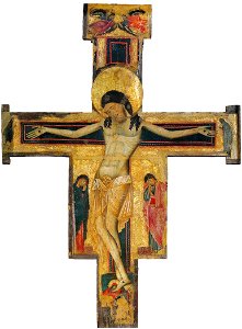 Michele di Baldovino, Croce dipinta, II meta del XIII secolo, Riglione (Pisa), chiesa di Santi Ippolito e Cassiano