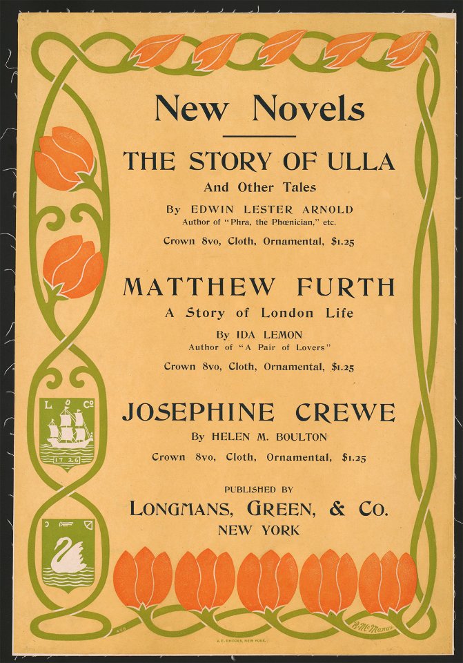 New novels, the story of Ulla ... Mathhew Furth ... Josephine Crewe LCCN2015645757