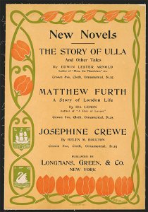 New novels, the story of Ulla ... Mathhew Furth ... Josephine Crewe LCCN2015645757