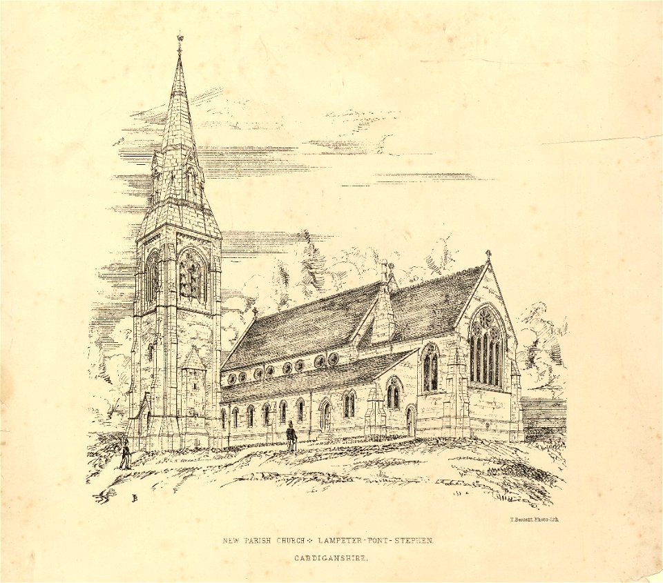 New parish church, Lampeter-Pont-Stephen, Cardiganshire