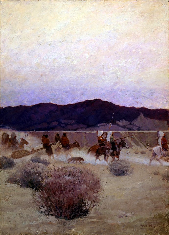Newell Convers Wyeth - Moving Camp - 59.25 - Museum of Fine Arts, Houston