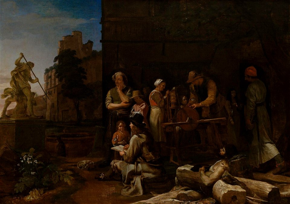 Michiel Sweerts – Roman Streetscene with a Young Artist