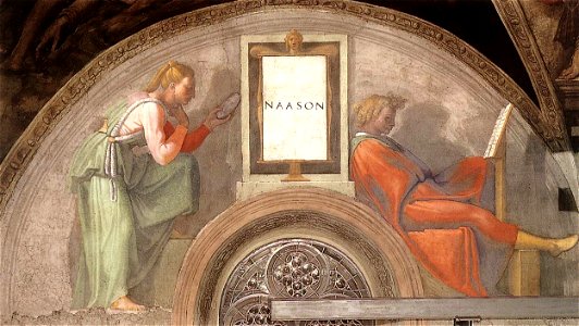 Michelangelo, lunetta, Nahshon 01