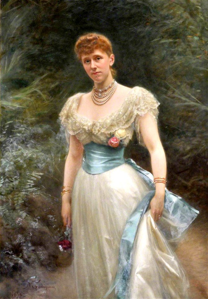 Michele Gordigiani (1830-1909) - Lady Gertrude Lucia Egerton (1861–1943), Countess of Albemarle - 1298308 - National Trust