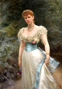 Michele Gordigiani (1830-1909) - Lady Gertrude Lucia Egerton (1861–1943), Countess of Albemarle - 1298308 - National Trust