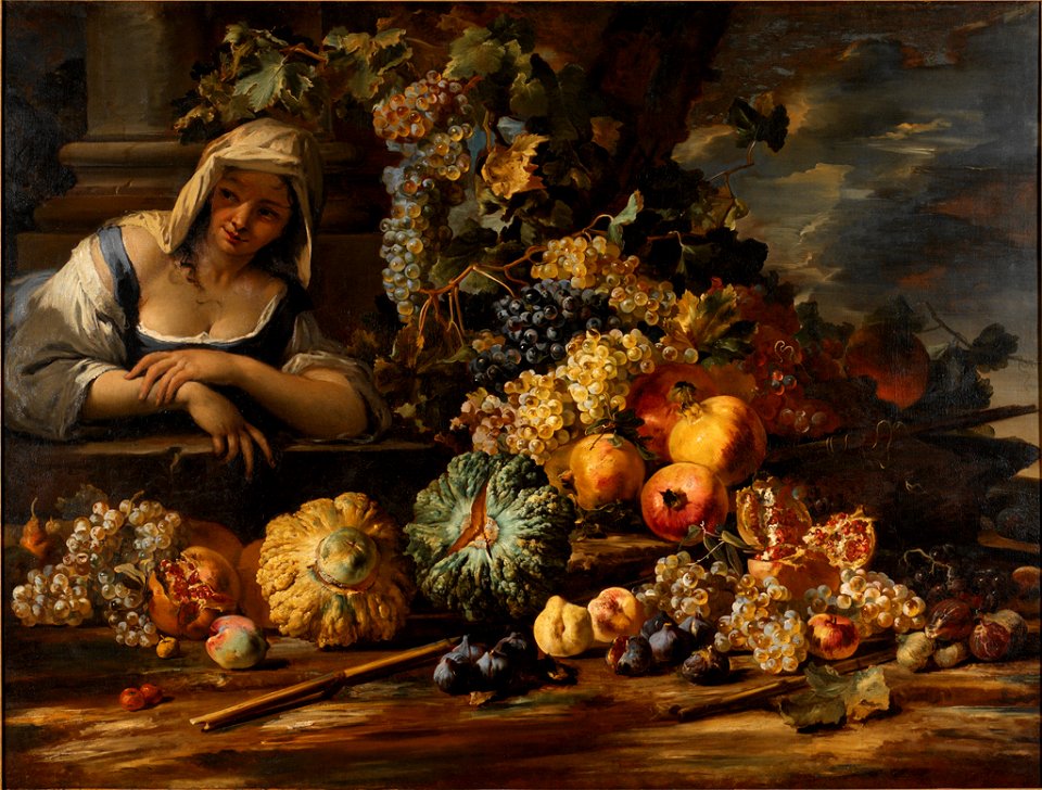 Michele Pace del Campidoglio - Still Life with Figure - 60.107 - Rhode Island School of Design Museum