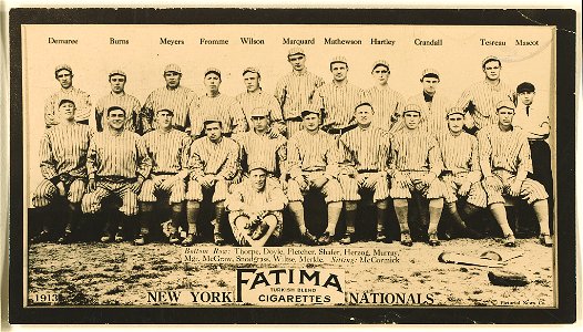 New York Giants, baseball card portrait LCCN2007685722