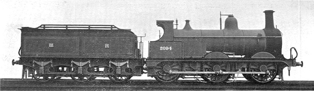 Midland Goods locomotive 2094 (Howden, Boys' Book of Locomotives, 1907)