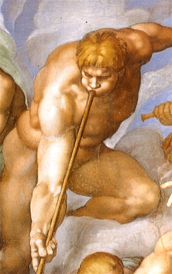 Michelangelo, giudizio universale, dettagli 27