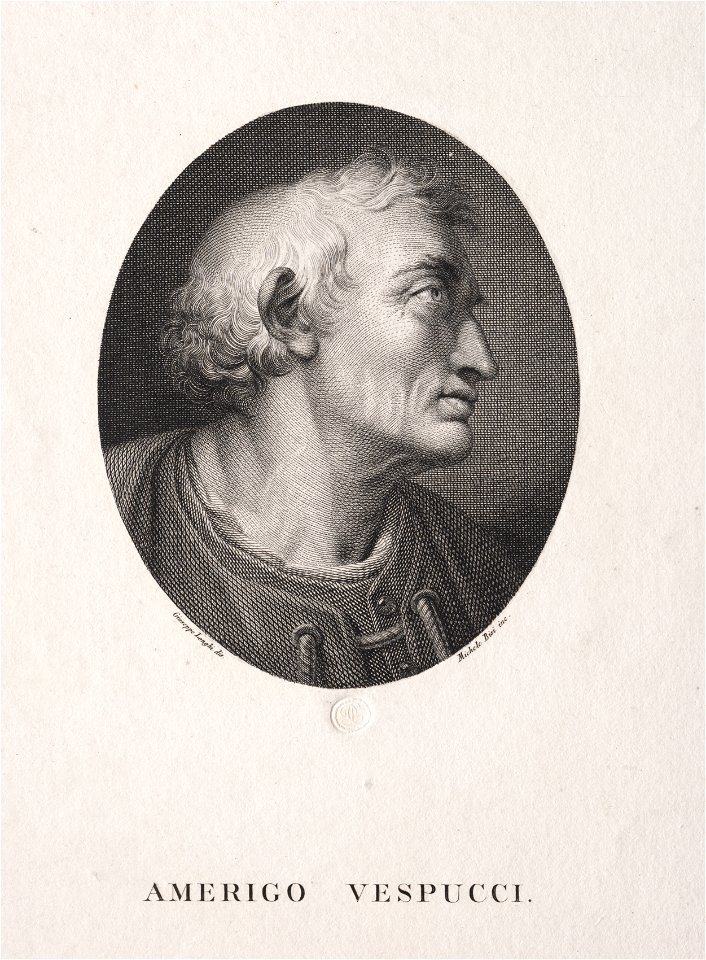 Michele Bisi (Italian, c. 1788-1874) - Portrait of Amerigo Vespucci - 1949.92 - Cleveland Museum of Art