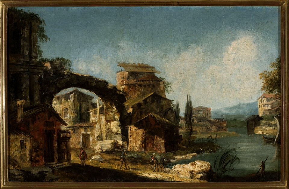 Michele Marieschi - Landscape with ruins - M.Ob.2679 MNW - National Museum in Warsaw