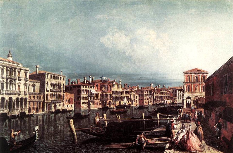 Michele Marieschi - The Grand Canal at San Geremia - WGA14066