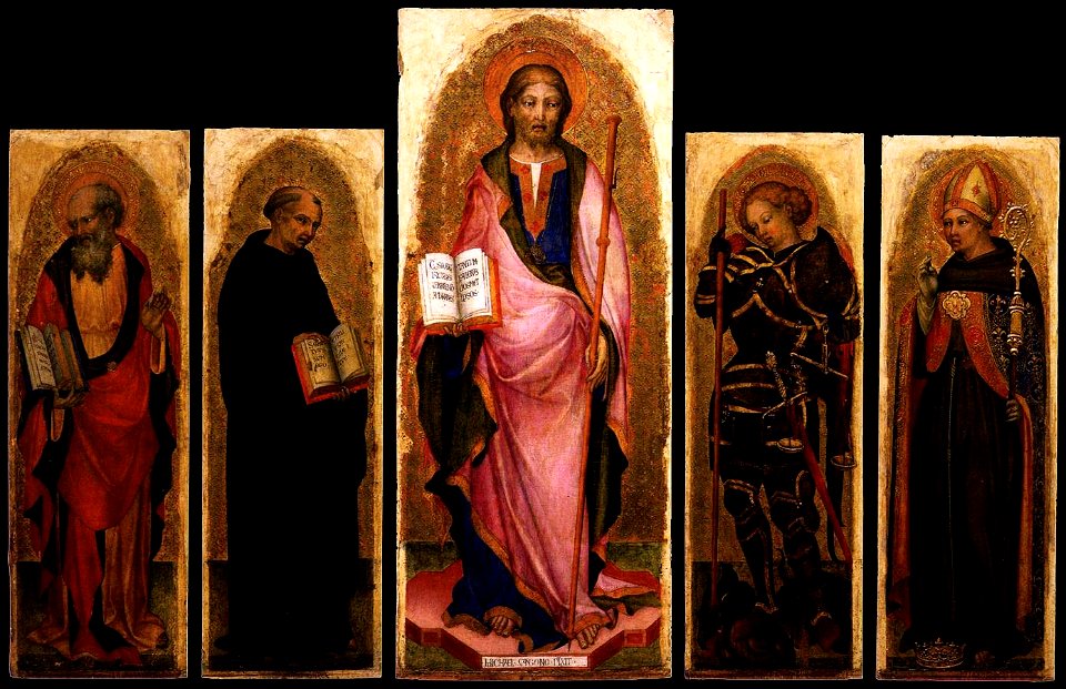 Michele Giambono - Polyptych of St James - WGA8948. Free illustration for personal and commercial use.