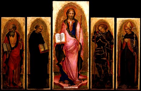 Michele Giambono - Polyptych of St James - WGA8948. Free illustration for personal and commercial use.