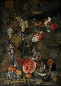 Michele Pace del Campidoglio (1610-probably 1670) - Still Life with Fruit - 1298307 - National Trust