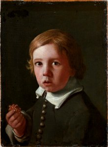 Michiel Sweerts - A boy holding a fruit (An allegory of taste)
