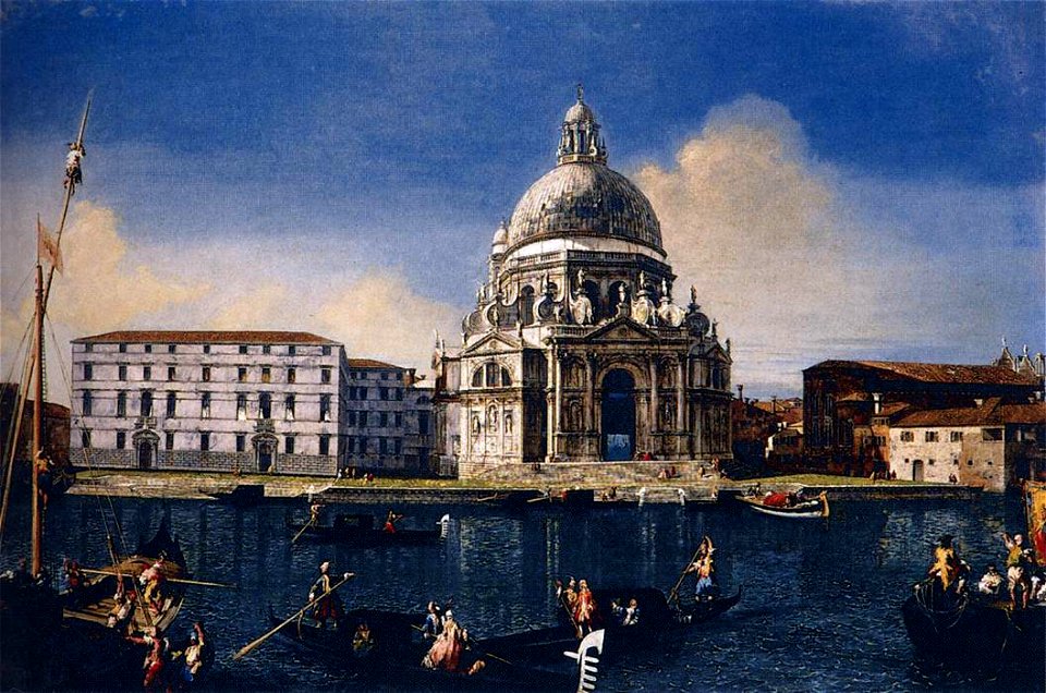 Michele Marieschi - The Grand Canal with Santa Maria della Salute - WGA14071