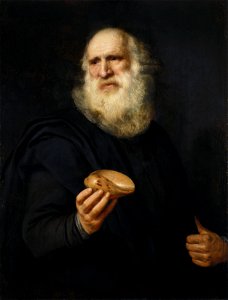 Michiel Jansz van Miereveld (Delft 1567-1641) - A Bearded Old Man with a Shell - RCIN 403956 - Royal Collection