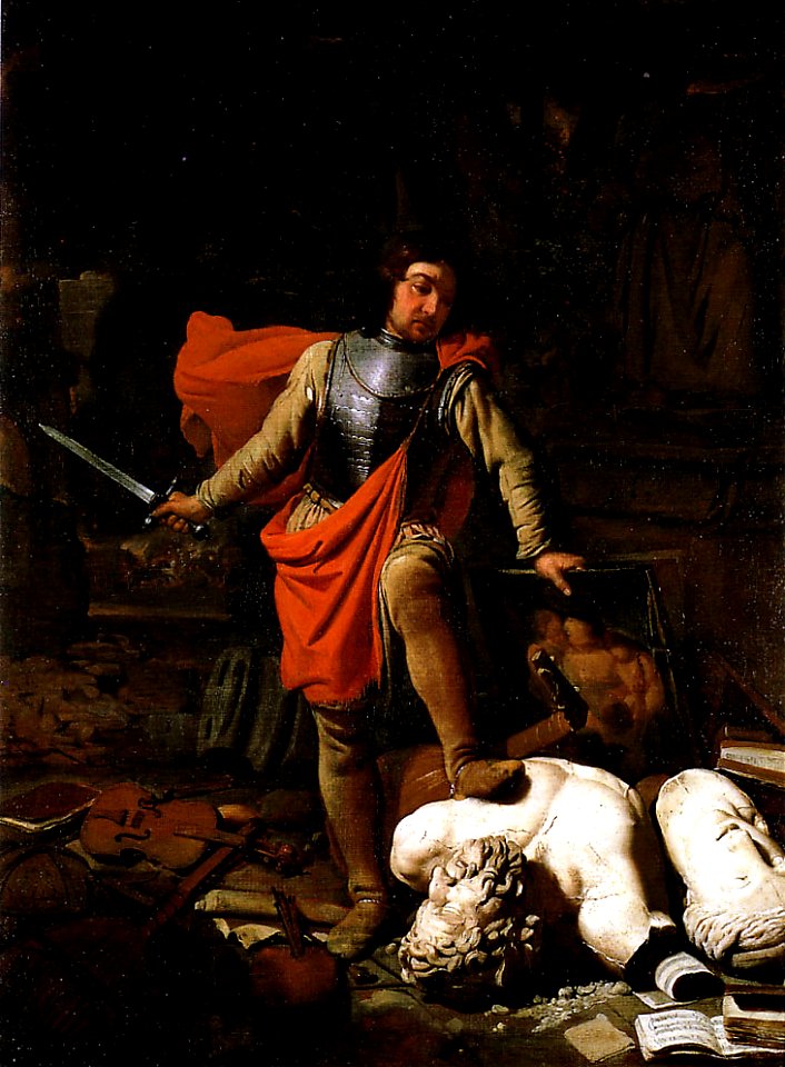 Michiel sweerts-mars destroying the arts