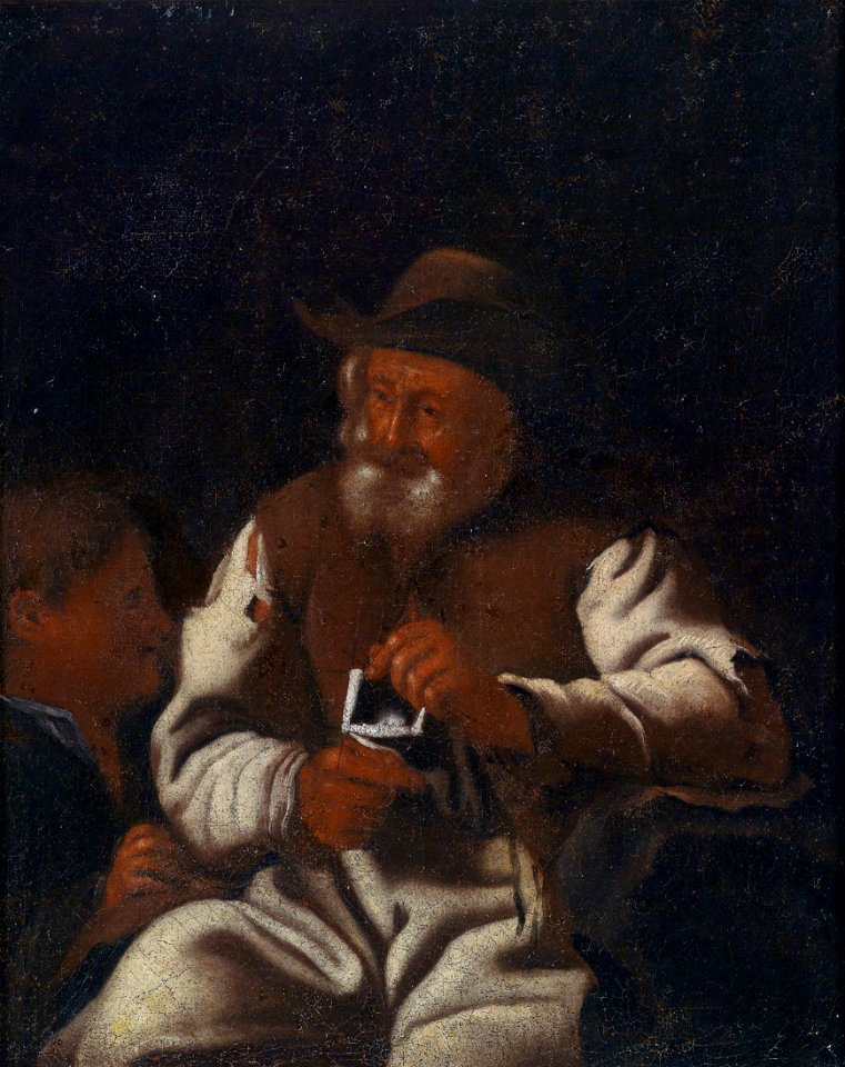 Michiel Sweerts (Werkstatt) Strickender alter Mann