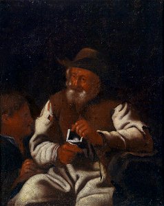 Michiel Sweerts (Werkstatt) Strickender alter Mann