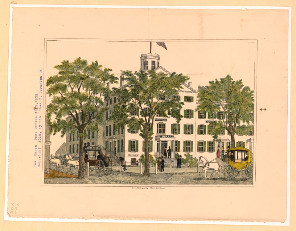 New Haven Post Office, 1825, 1835 LCCN2003674193