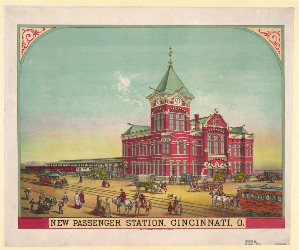 New passenger station, Cincinnati, O. LCCN2003667096