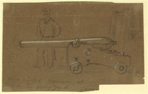 New rifled cannon at Washington Navy Yard LCCN2004660341
