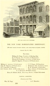 New York Homeopathic Dispensary, Valentine's Manual