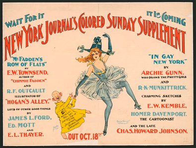 New York Journal's colored Sunday supplement, out Oct. 18th, order in advance - Archie Gunn ; R.F. Outcault. LCCN2014649611